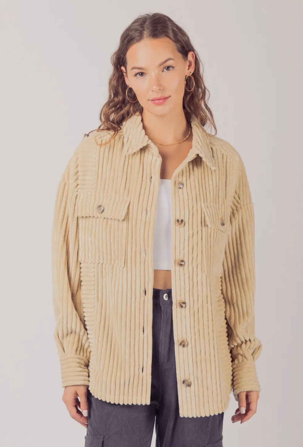 Chunky Corduroy Shacket