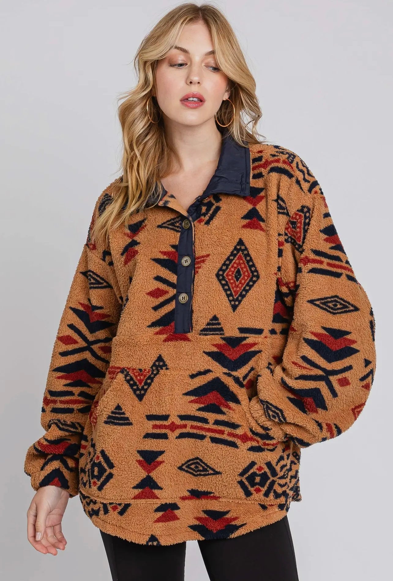 Aztec Fleece Pullover