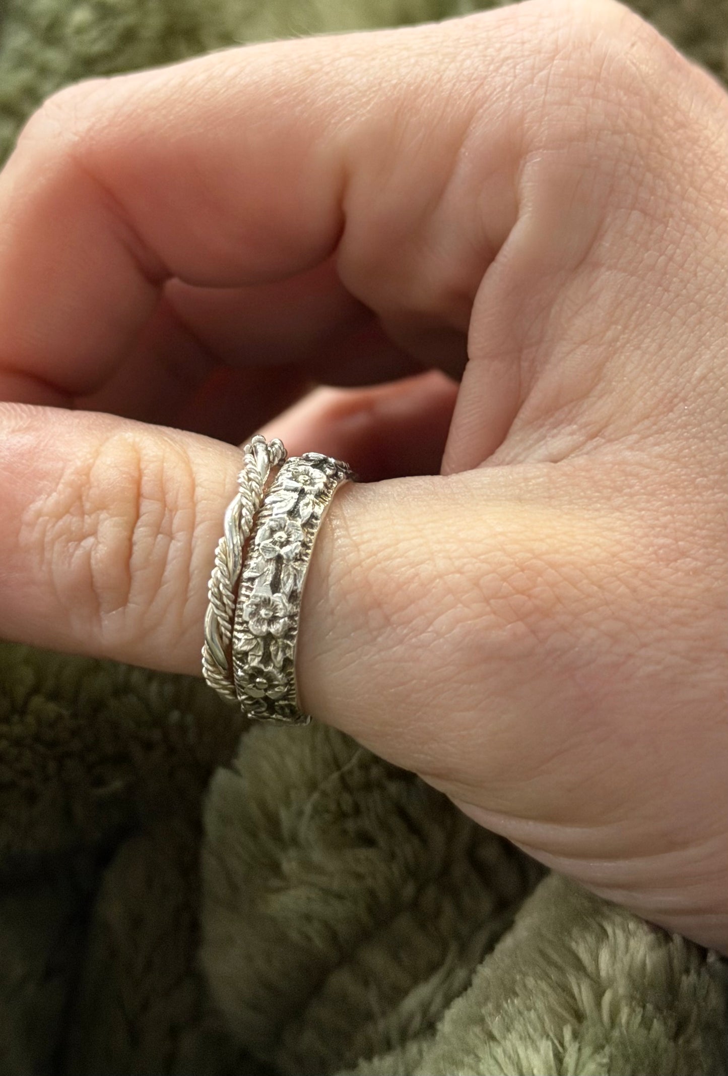 Twisted Wire Stack Ring