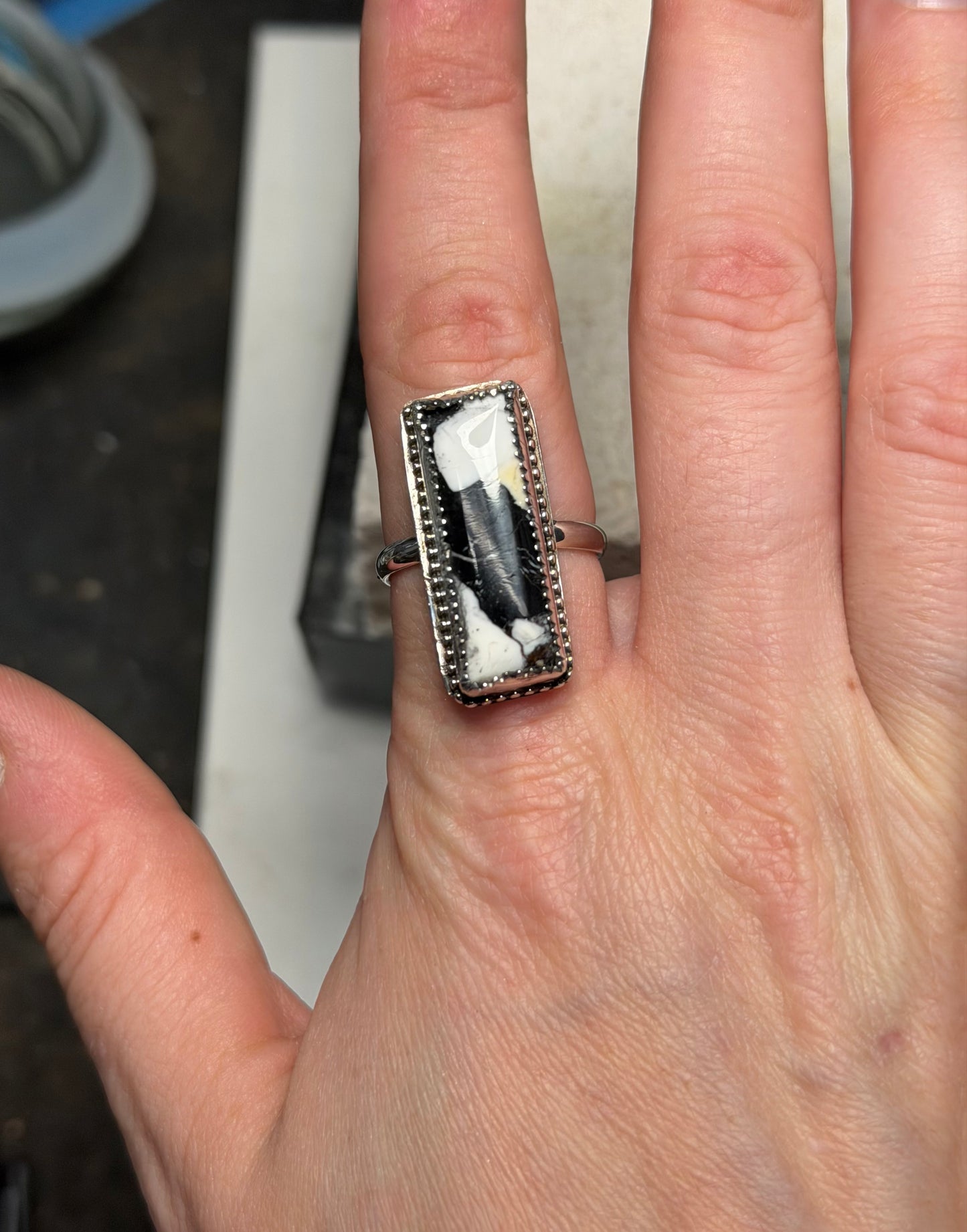 White Buffalo Bar Ring