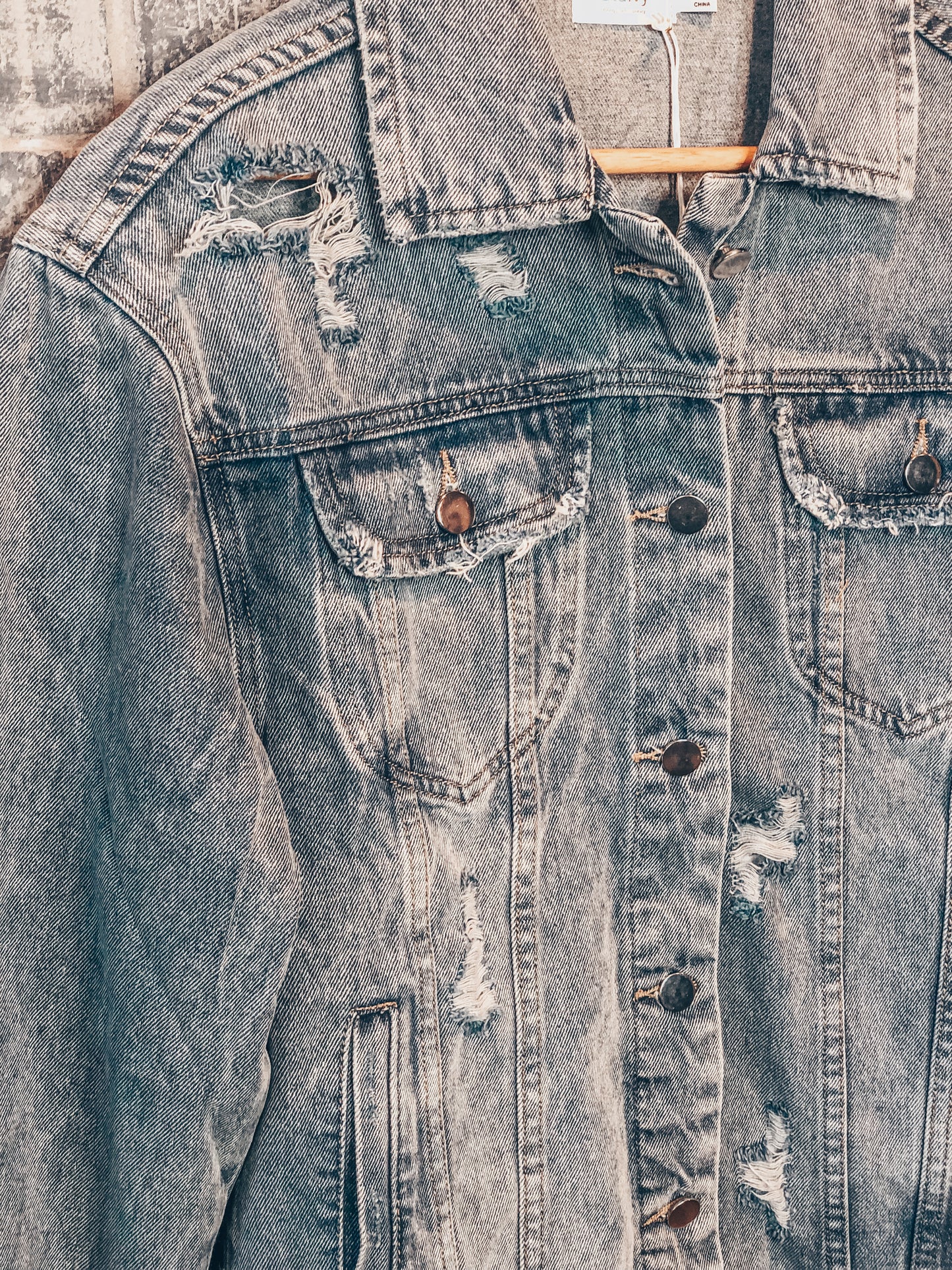 Distressed Denim Jacket