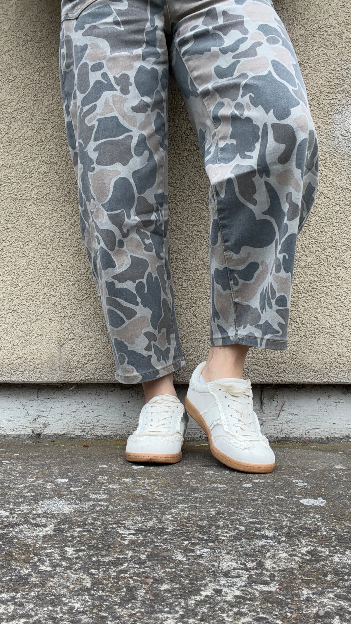Multicolor Camouflage Shift Ankle Length Jeans