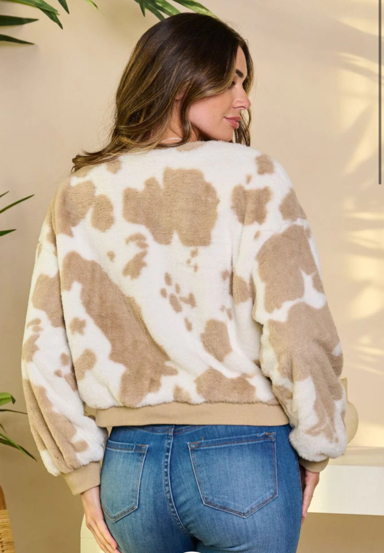 Soft Cowprint Pullover