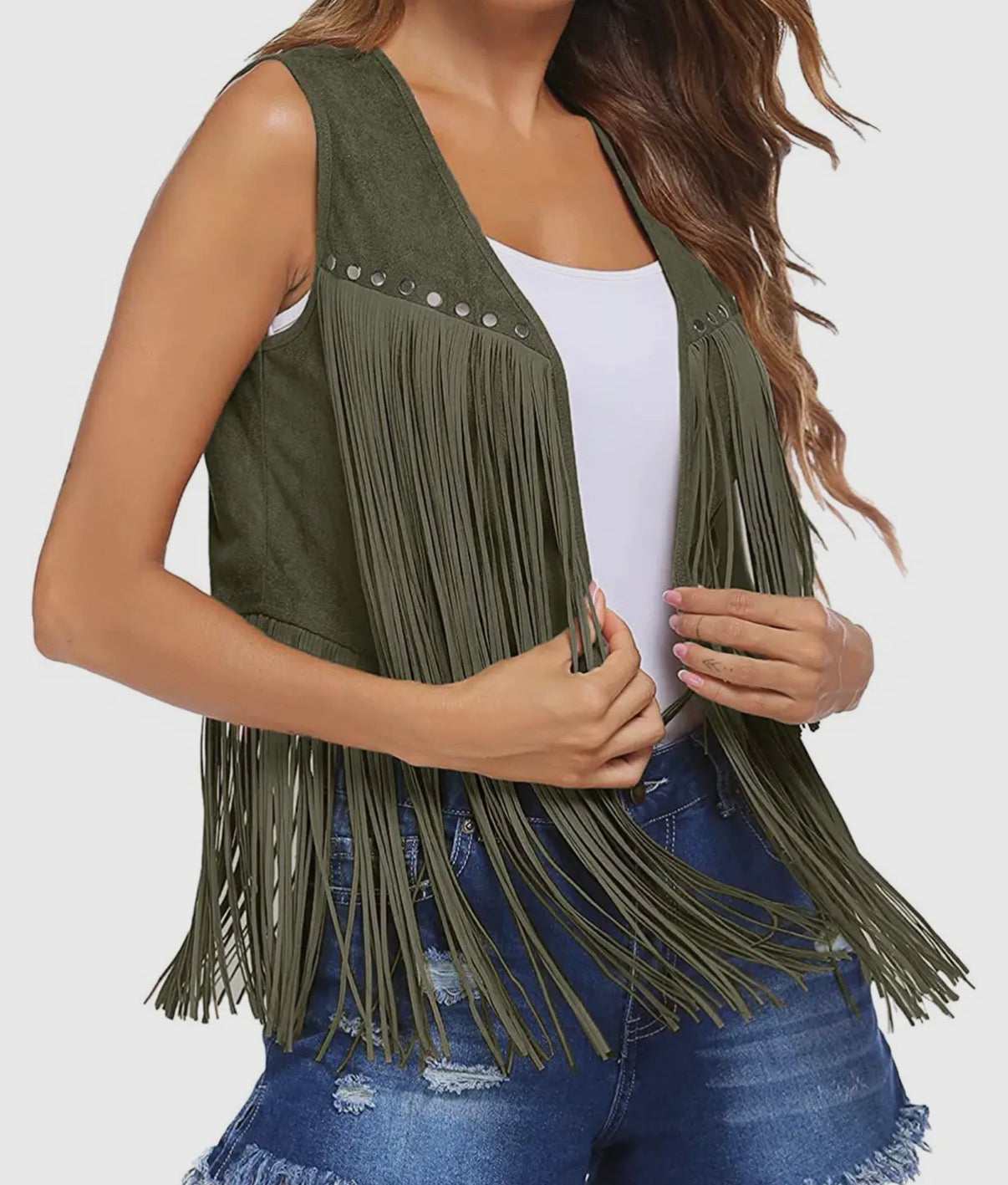 Bucklless Medium Length Vest