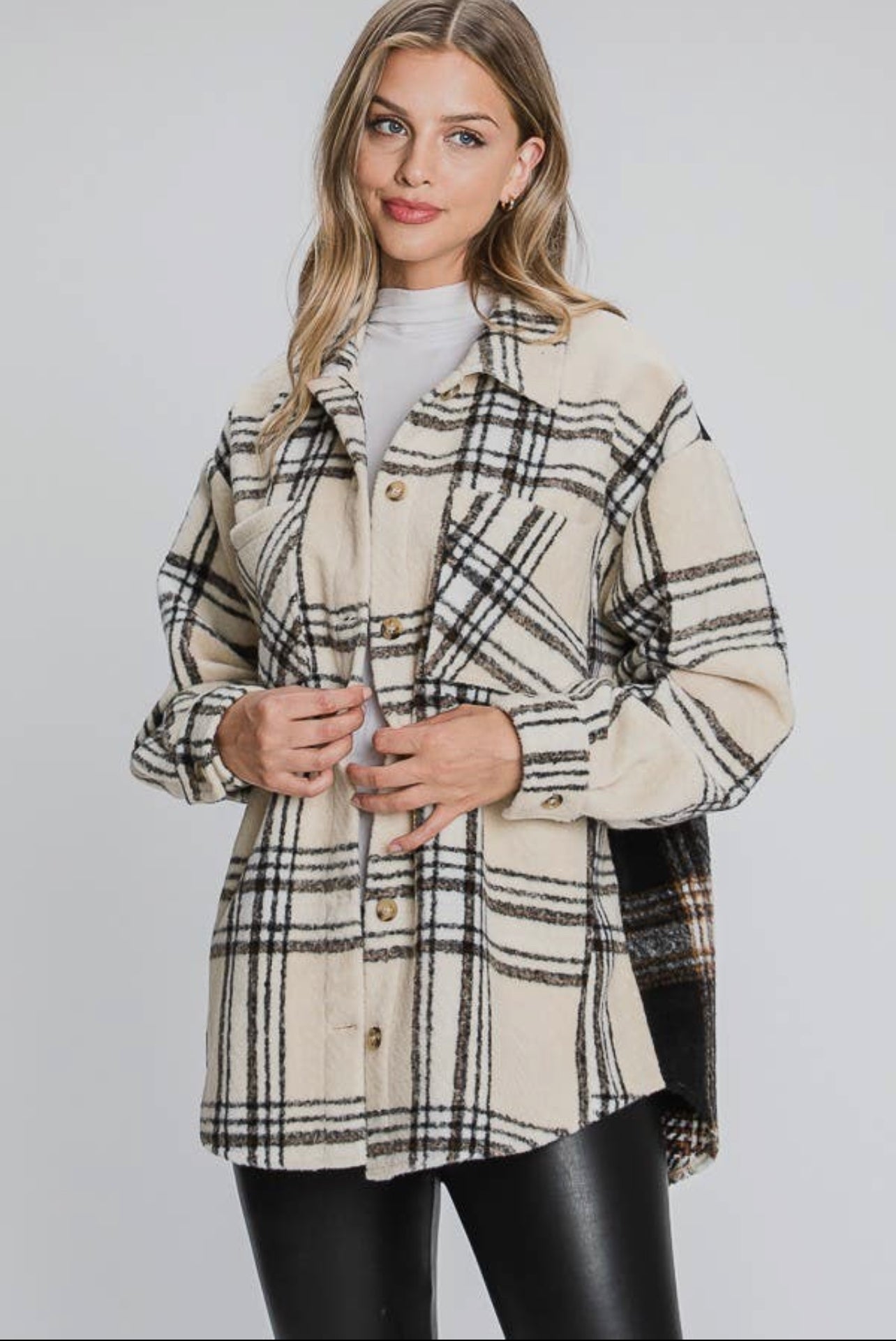 Two Faced Plaid Shacket