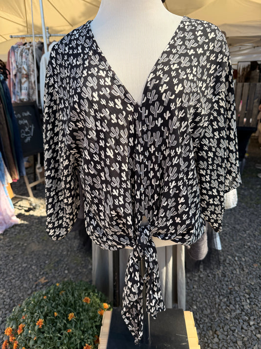Nostalgia Desert Cactus Blouse