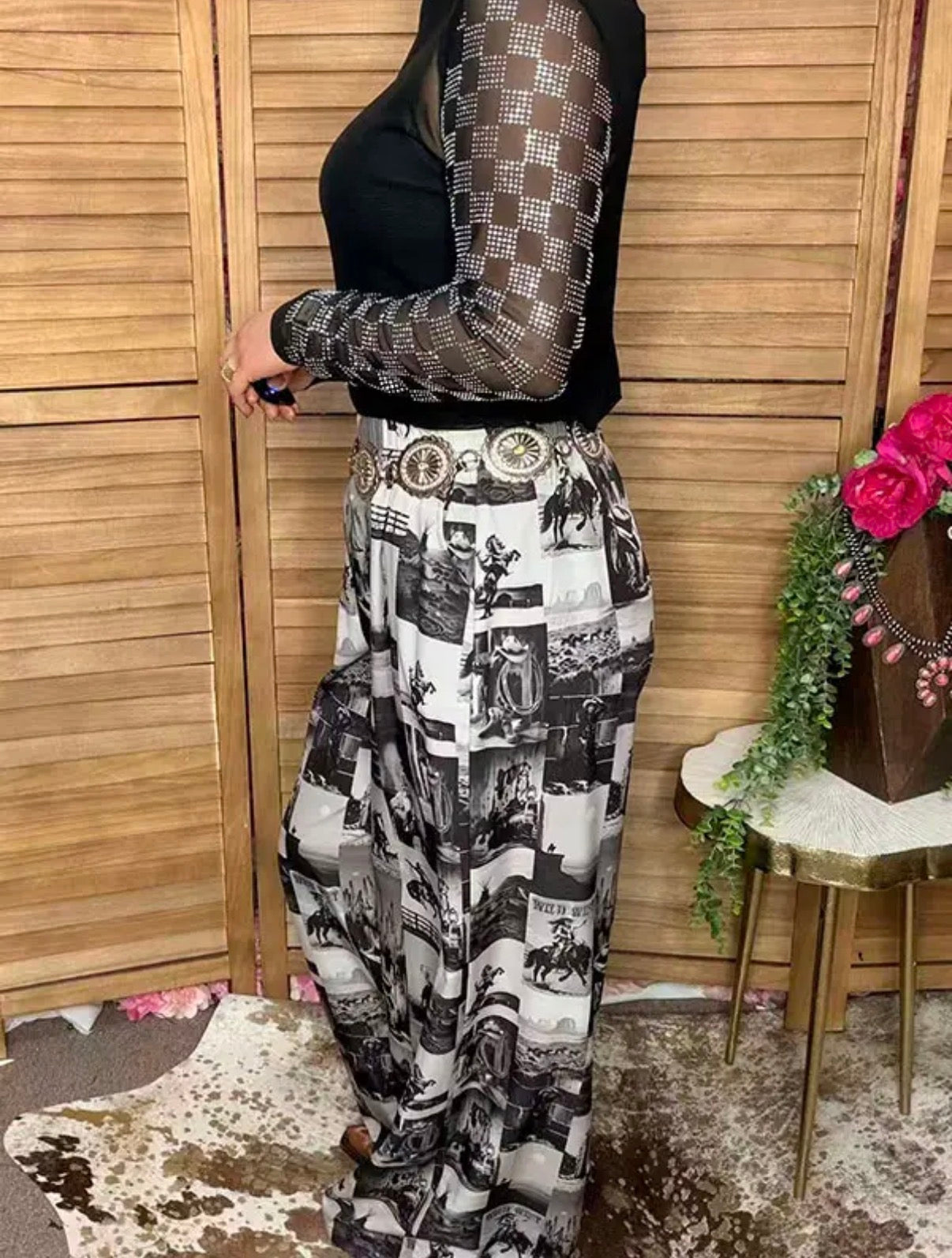 Western Cowboy Patchwork Pant