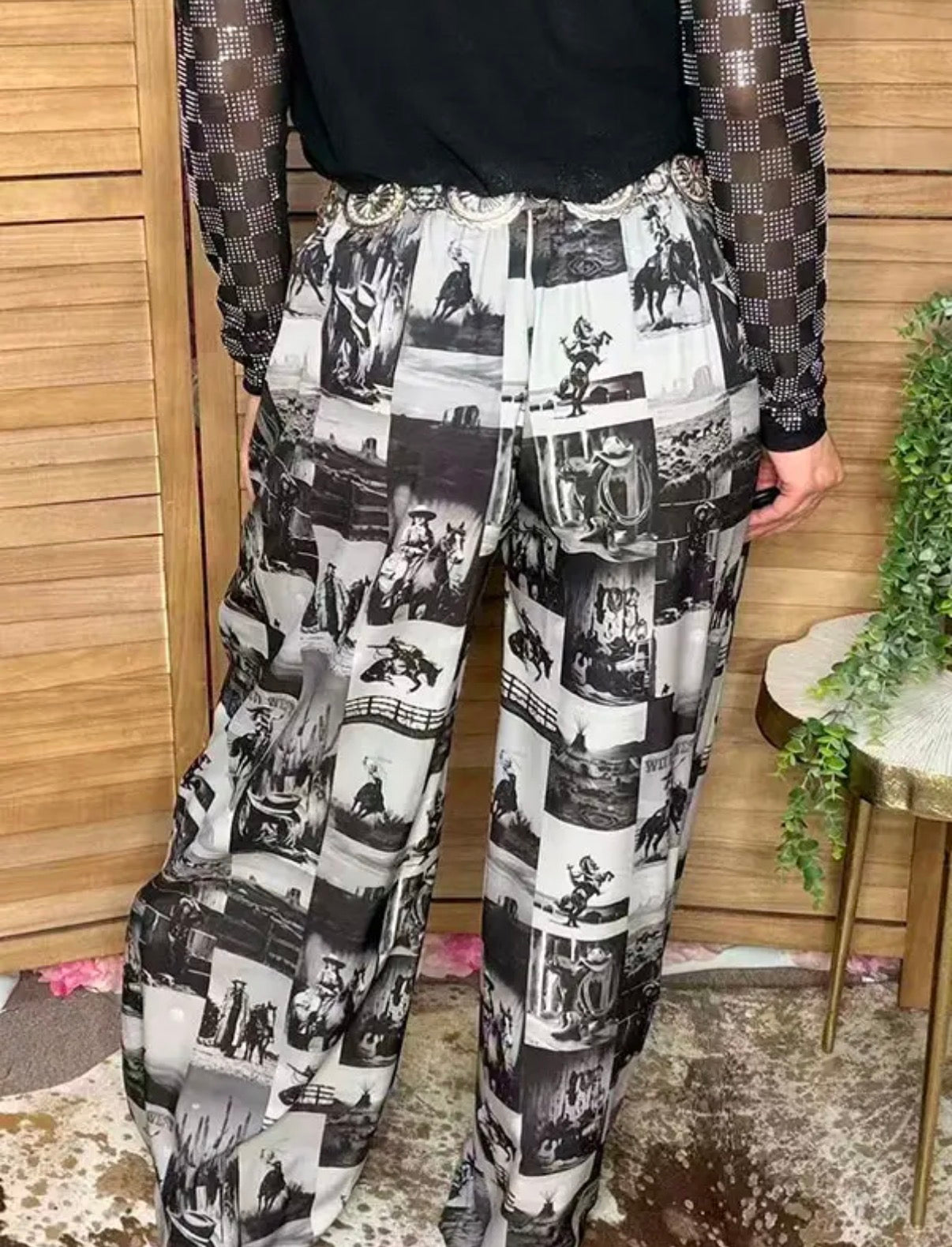 Western Cowboy Patchwork Pant