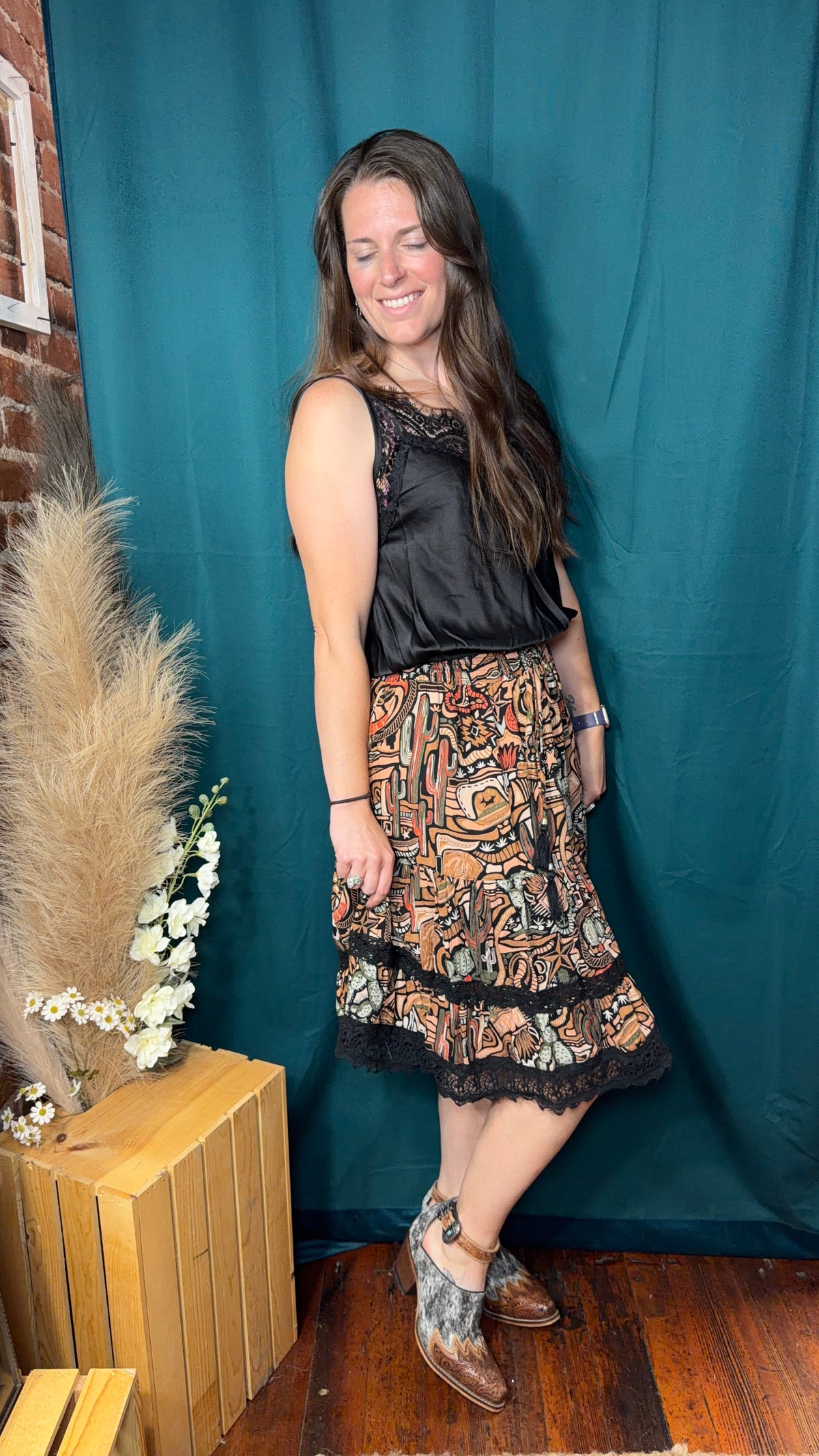 Wild West Midi Skirt