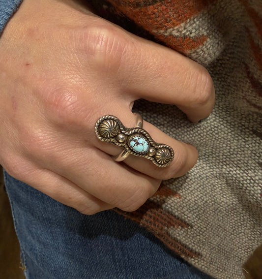 Golden Hills Turquoise Sterling Silver Ring