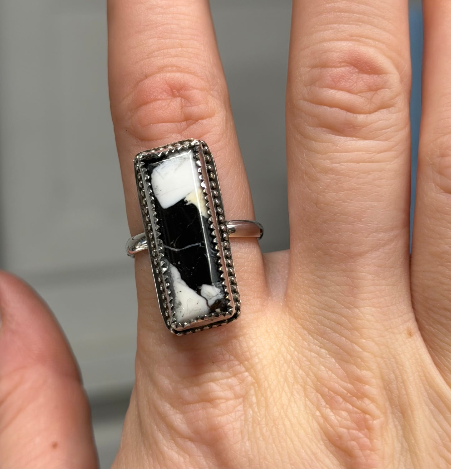 White Buffalo Bar Ring