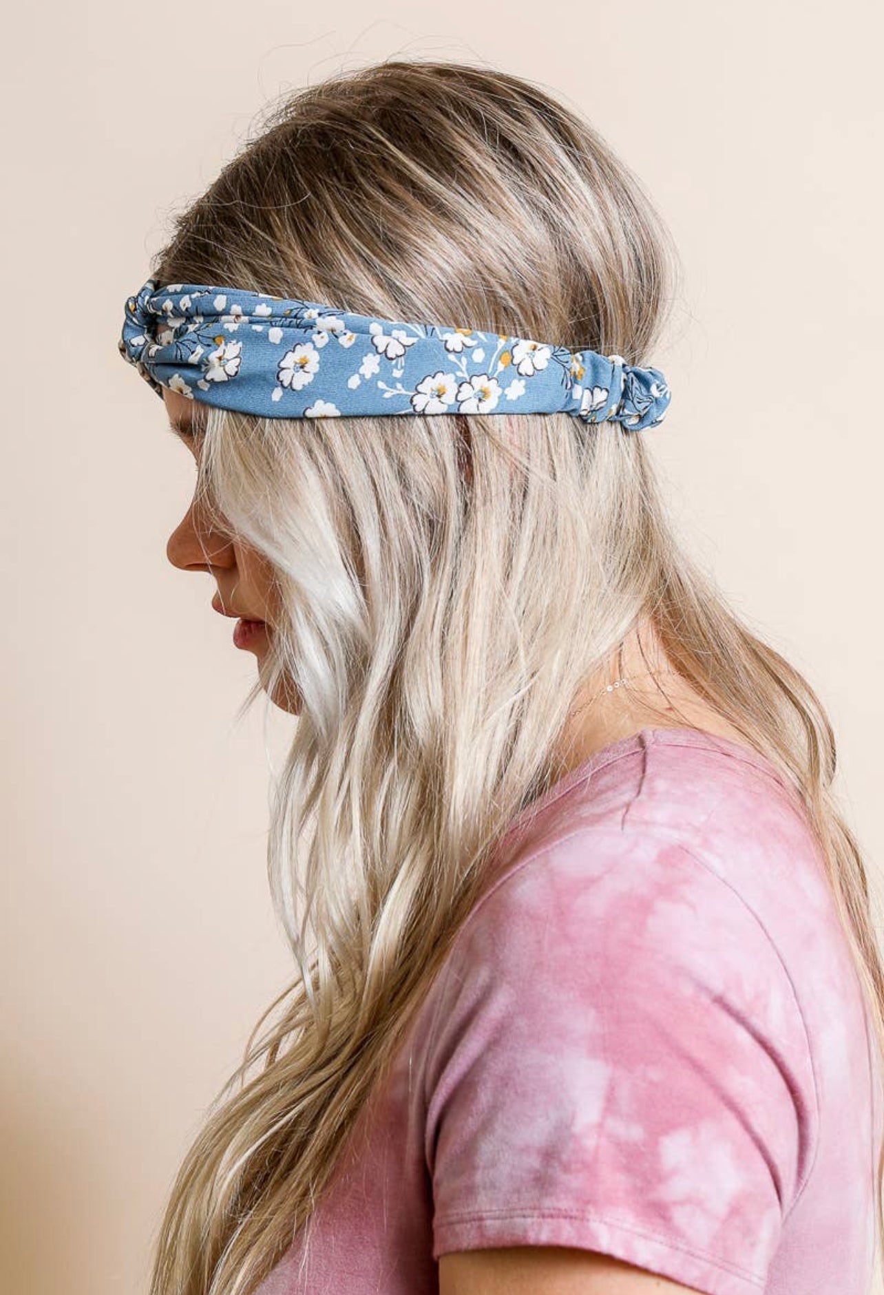 Blue Blossom Headwrap