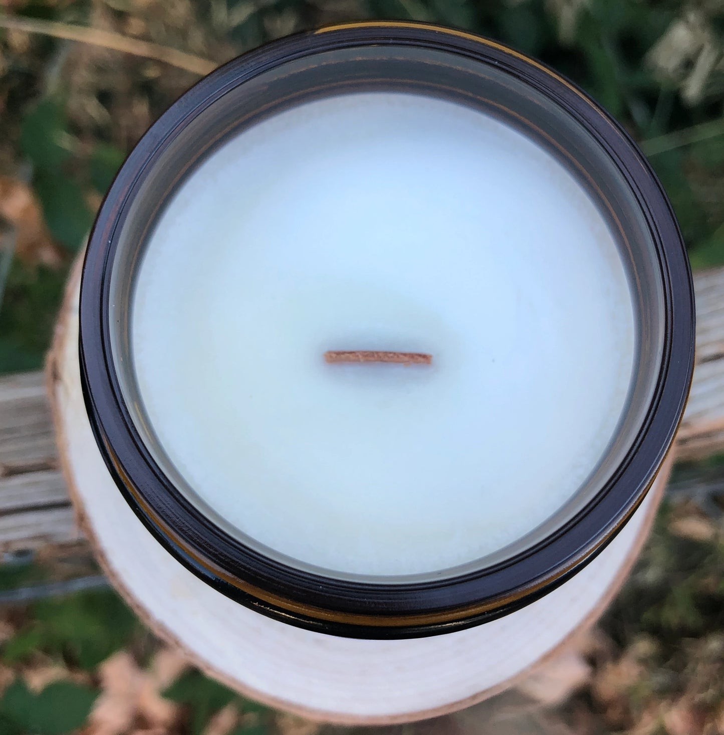 Lavender Apricot Soy Wood Wick Candle