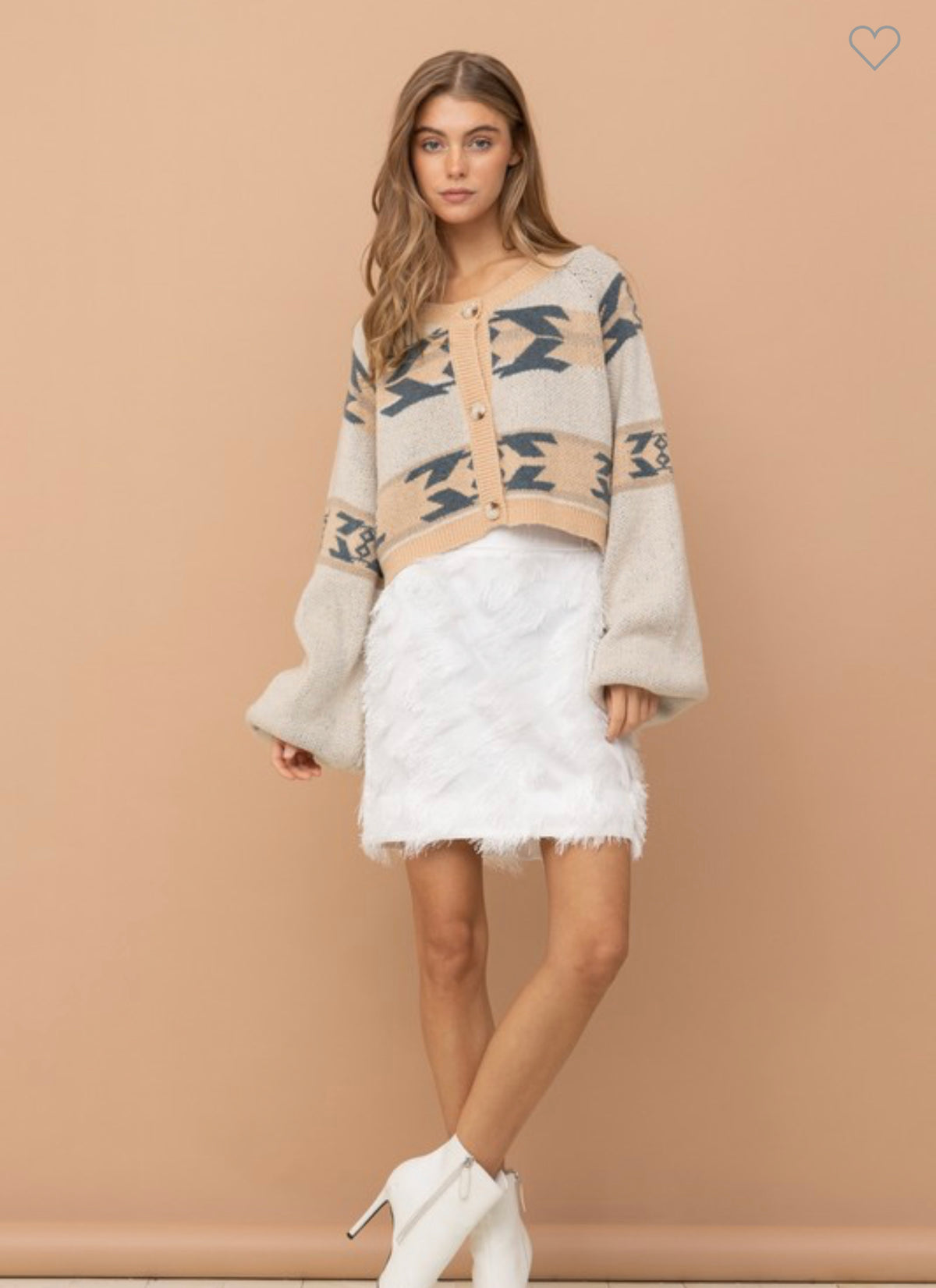 “Sands of Fate,” Cropped Cardigan
