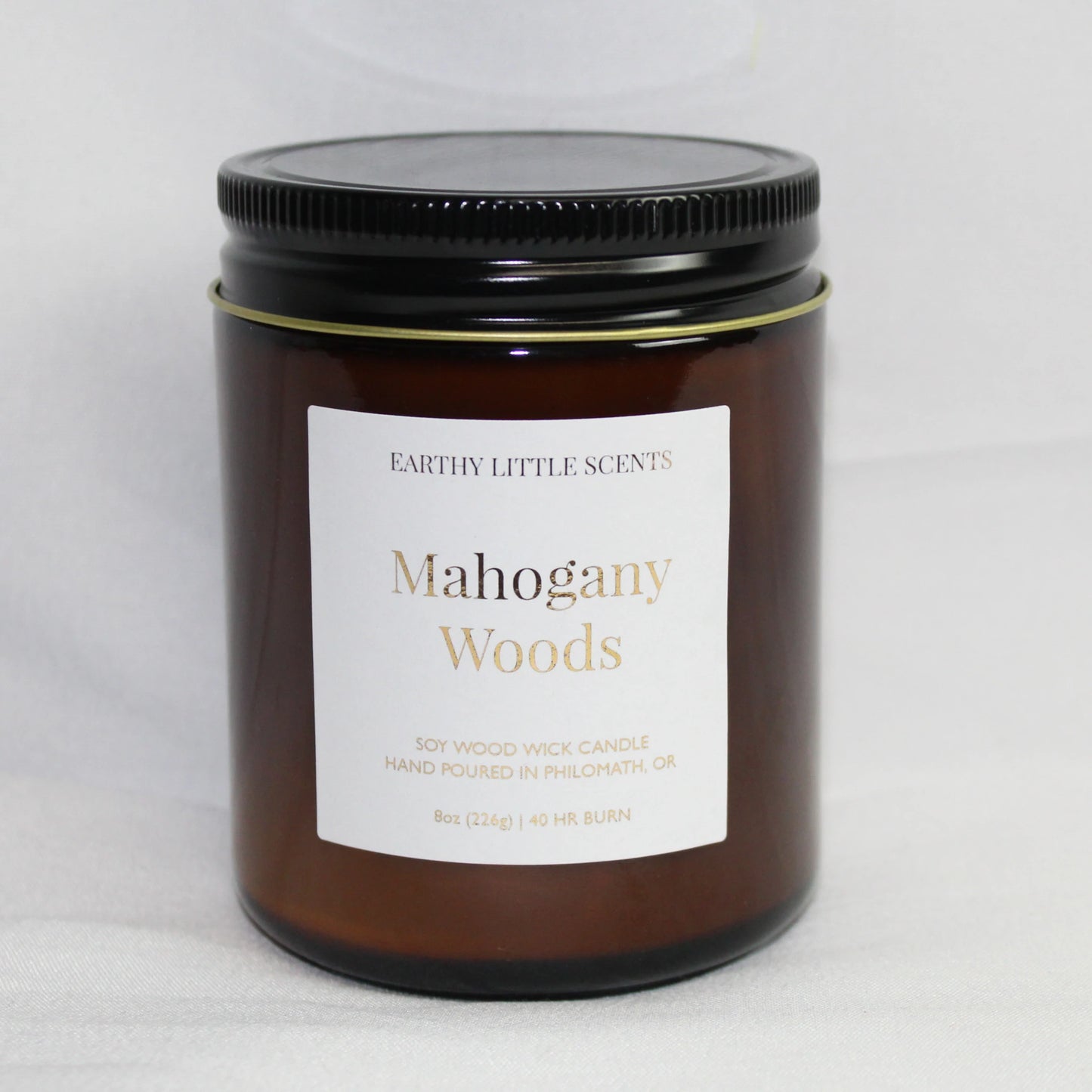 Mahogany Woods Soy Wood Wick Candle