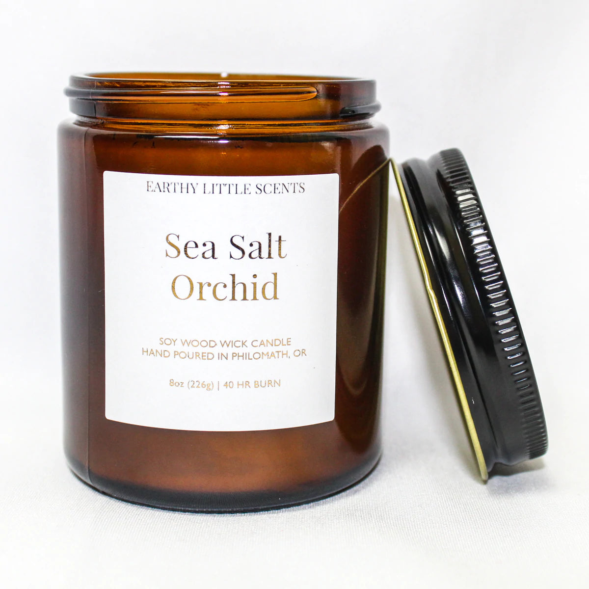 Sea Salt Orchid Soy Wood Wick Candle