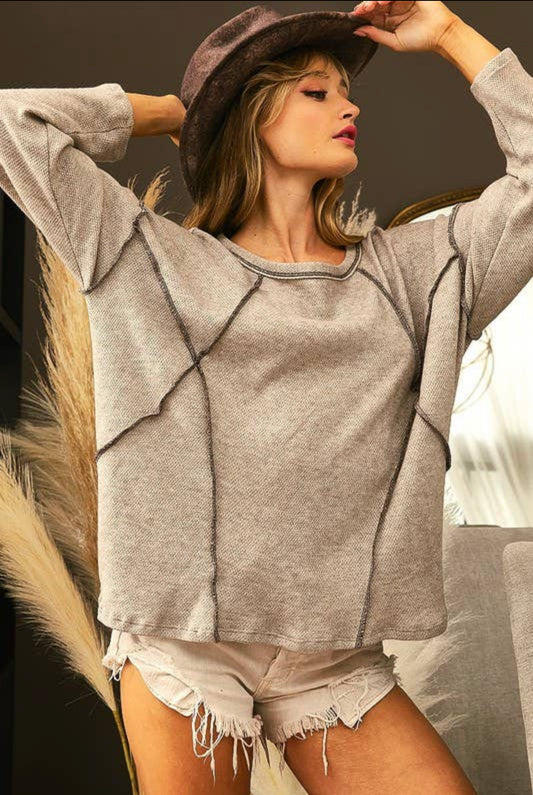 Thermal Contrast Stitch Top
