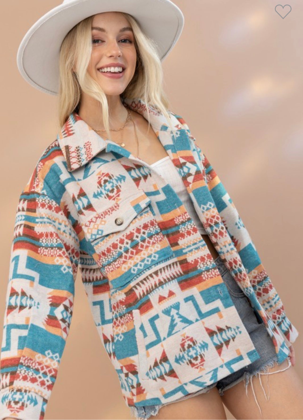 “Out West,” Multi-Color Shacket